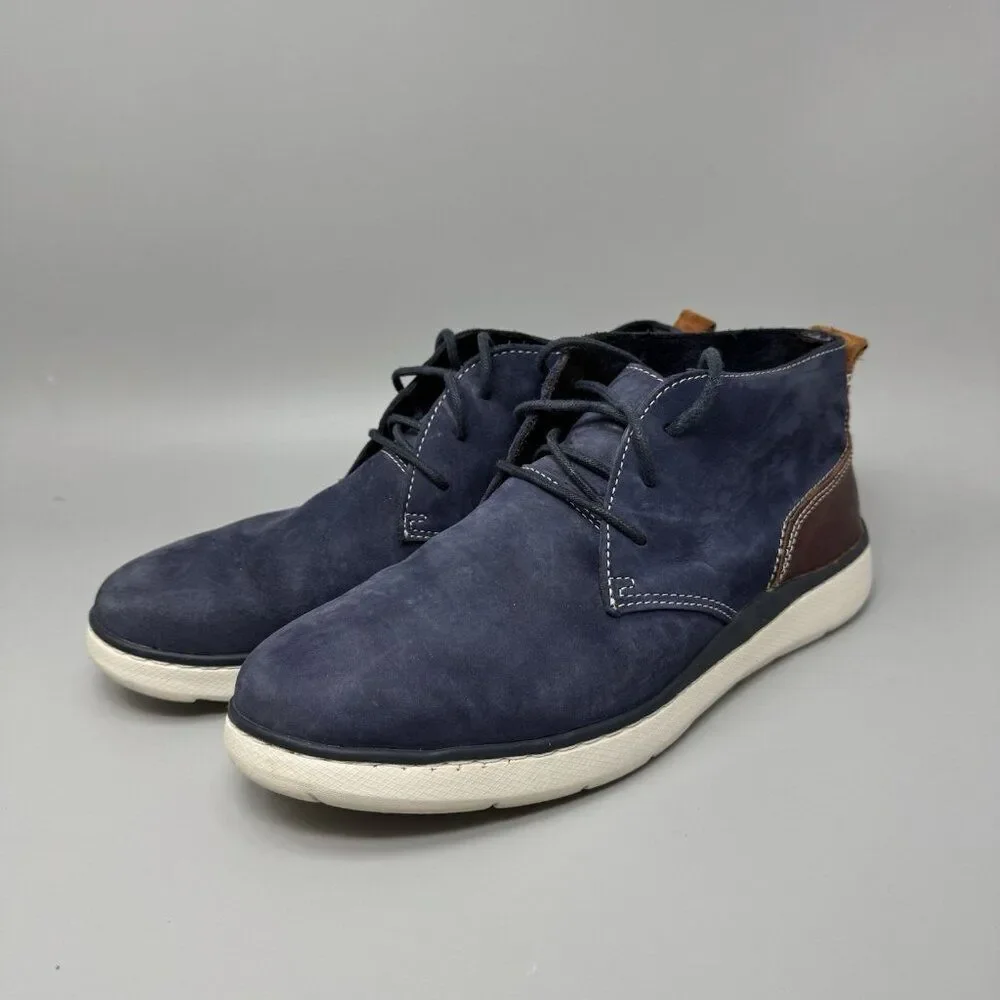 Johnston & Murphy Farley Chukka Boot Navy Oiled Nubuck Size 10.5 Men’s